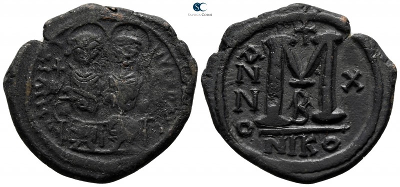 Justin II and Sophia AD 565-578. Nikomedia
Follis Æ

30 mm., 12.94 g.



...