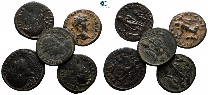 Lot of 5 Roman Imperial bronze coins / SOLD AS SEEN, NO RETURN!

very fine