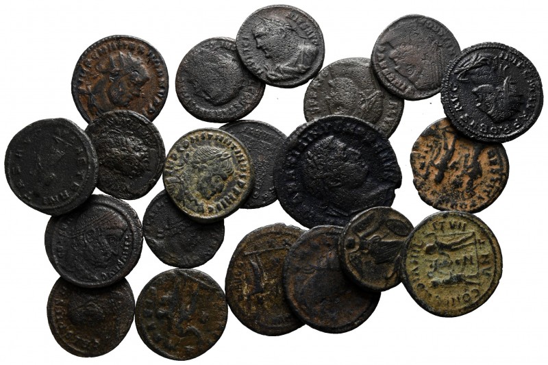 Lot of ca. 20 Roman Imperial bronze coins / SOLD AS SEEN, NO RETURN!

very fin...