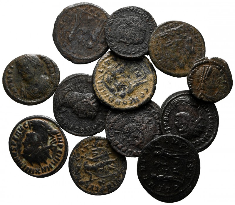 Lot of ca. 12 Roman Imperial bronze coins / SOLD AS SEEN, NO RETURN!

very fin...