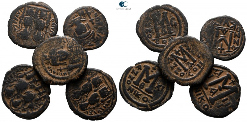 Lot of 5 Byzantine bronze coins / SOLD AS SEEN, NO RETURN!

very fine