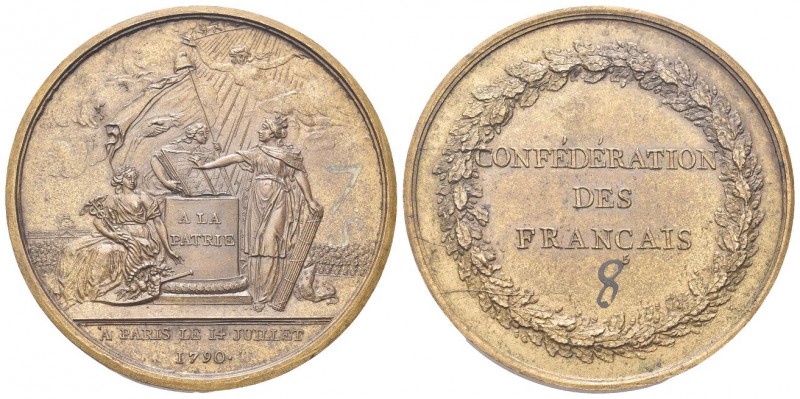 FRANCIA
Luigi XVI di Borbone, 1774-1793.
Medaglia 1790 (ex Varesi 14-12-1987 N...