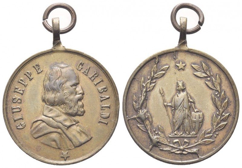 ITALIA
Giuseppe Garibaldi (patriota), 1807-1882.
Medaglia s. data opus sconosc...