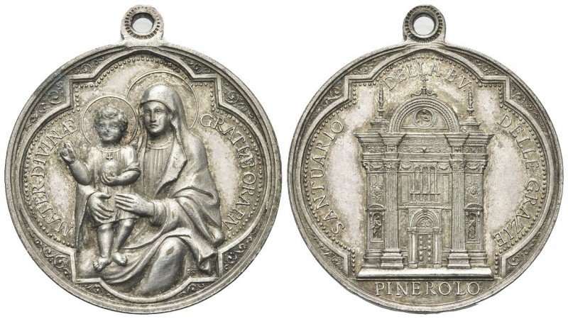 PINEROLO
Durante Vittorio Emanuele III, 1900-1943.
Medaglia ricordo del Santua...