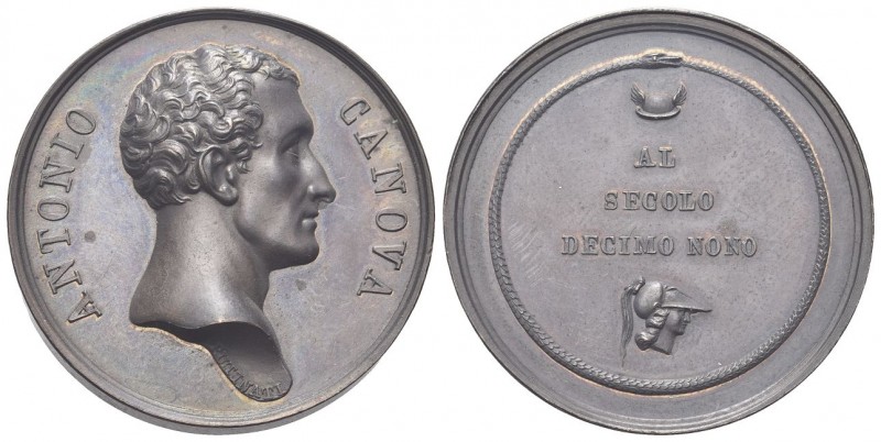 VENEZIA
Antonio Canova, 1757-1822.
Medaglia 1822 opus F. Putinati.
Æ, gr. 22,...