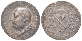 ROMA
Paolo II (Pietro Barbo), 1464-1471.
Medaglia 1455 opus A. Guazzalotti.
Æ, gr. 27,46 mm 35,4
Dr. PETRVS BARBVS VENETVS CARDINALIS S MARC. Test...