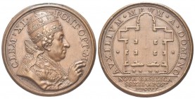 ROMA
Clemente XI (Gian Francesco Albani), 1700-1721.
Medaglia 1702 opus Hamerani.
Æ, gr. 35,32 mm 44,4
Dr. CLEM XI - PONT OPT M. Busto a d., con t...
