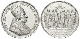 ROMA
Pio VII (Barnaba Chiaramonti), 1800-1823.
Medaglia 1816 a. XVII opus Francesco Brandt.
Ag, gr. 32,07 mm 42,8
Dr. PIVS SEPTIMVS PNT MAX ANNO X...