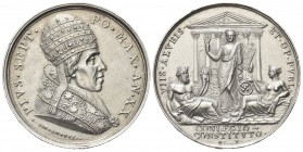 ROMA
Pio VII (Barnaba Chiaramonti), 1800-1823.
Medaglia 1819 a. XX opus S. Passamonti. 
Ag, gr. 32,46 mm 41,8
Dr. PIVS SEPT - PO MAX AN XX. Busto ...