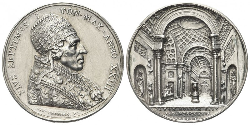 ROMA
Pio VII (Barnaba Chiaramonti), 1800-1823.
Medaglia 1822 a. XXIII opus G. ...