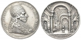 ROMA
Pio VII (Barnaba Chiaramonti), 1800-1823.
Medaglia 1822 a. XXIII opus G. Cerbara.
Ag, gr. 33,26 mm 41,3
Dr. PIVS SEPTIMVS - PONT MAX ANNO XXI...