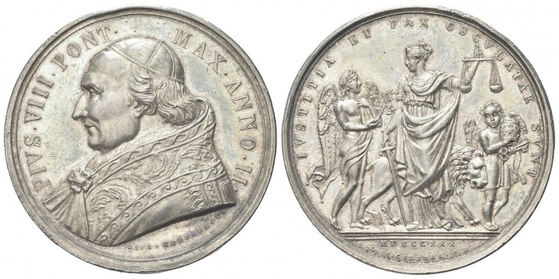 ROMA
Pio VIII (Francesco Saverio Castiglioni), 1829-1830.
Medaglia 1830 a. II ...