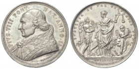 ROMA
Pio VIII (Francesco Saverio Castiglioni), 1829-1830.
Medaglia 1830 a. II opus G. Cerbara.
Ag, gr. 32,71 mm 43
Dr. PIVS VIII PONT - MAX ANNO I...