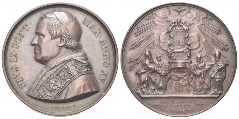 ROMA
Pio IX (Giovanni Maria Mastai Ferretti), 1846-1878.
Medaglia 1860 a. XV o...