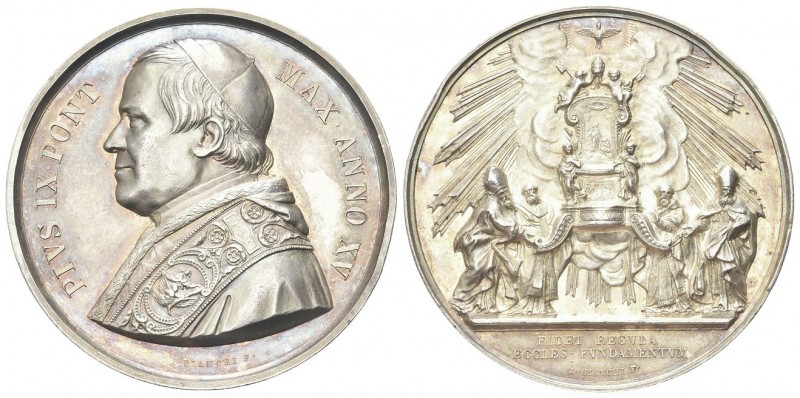 ROMA
Pio IX (Giovanni Maria Mastai Ferretti), 1846-1878.
Medaglia 1860 a. XV o...