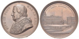 ROMA
Pio IX (Giovanni Maria Mastai Ferretti), 1846-1878.
Medaglia 1867 a. XXII opus G. Bianchi.
Æ, gr. 39,33 mm 43
Dr. PIVS IX PONT - MAX AN XXII....