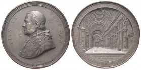 ROMA
Pio IX (Giovanni Maria Mastai Ferretti), 1846-1878.
Medaglia di grande modulo 1869 opus G. Bianchi.
Æ , gr. 361,02 mm 82,2
Dr. PIVS IX - PONT...