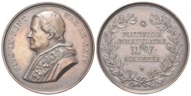 ROMA
Pio IX (Giovanni Maria Mastai Ferretti), 1846-1878.
Medaglia 1870 a. XXIV opus G. Bianchi.
Æ, gr. 35,05 mm 43,8
Dr. PIV IX PONT - MAX ANNO XX...