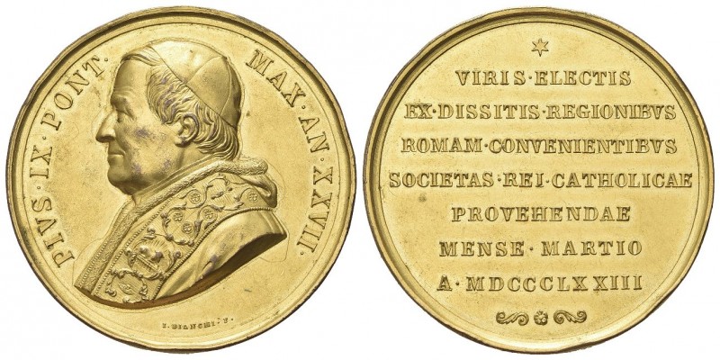 ROMA
Pio IX (Giovanni Maria Mastai Ferretti), 1846-1878.
Medaglia 1872 a. XXVI...