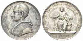 ROMA
Leone XIII (Vincenzo Gioacchino Luigi Pecci), 1878-1903.
Medaglia 1890 a. XIII opus F. Bianchi.
Ag, gr. 36,18 mm 43,5
Dr. LEO XIII PONT - MAX...