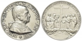 ROMA
Pio XI (Achille Ratti), 1922-1939.
Medaglia 1934 a. XIII opus A. Mistruzzi.
Ag, gr. 38,25 mm 43,8
Dr. PIVS XI PONTIFEX MAXIMVS AN XIII. Busto...