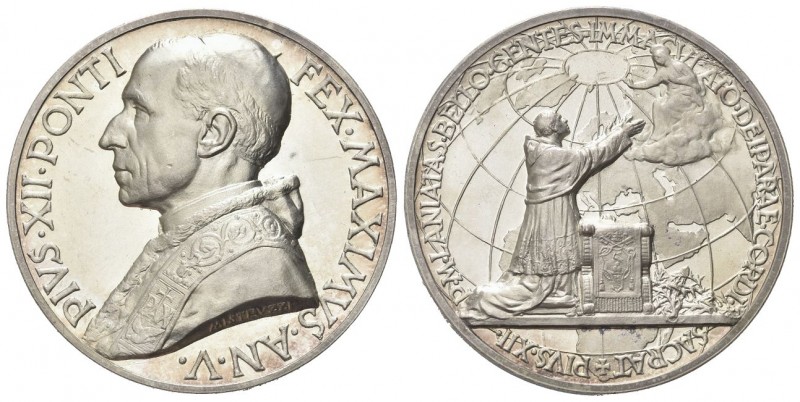 ROMA
Pio XII (Eugenio Pacelli), 1939-1958.
Medaglia 1943 a. V opus A. Mistruzz...