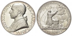 ROMA
Pio XII (Eugenio Pacelli), 1939-1958.
Medaglia 1943 a. V opus A. Mistruzzi.
Ag, gr. 37,26 mm 44
Dr. PIVS XII PONTI - FEX MAXIMVS AN V. Busto ...