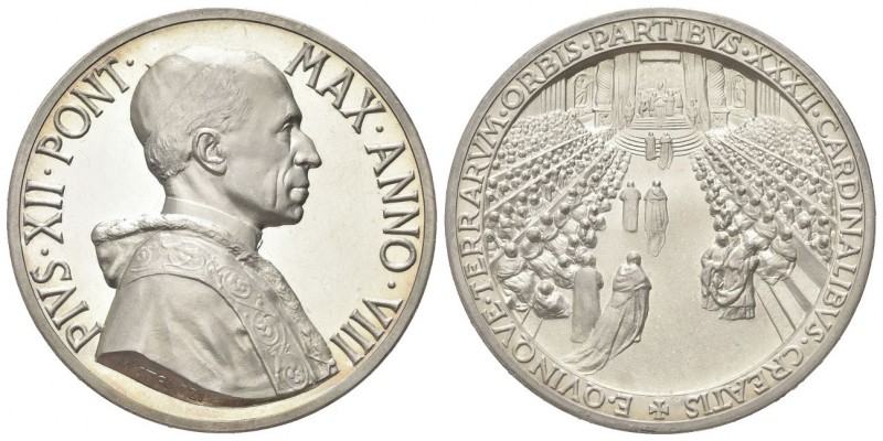 ROMA
Pio XII (Eugenio Pacelli), 1939-1958.
Medaglia 1946 a. VIII opus A. Mistr...