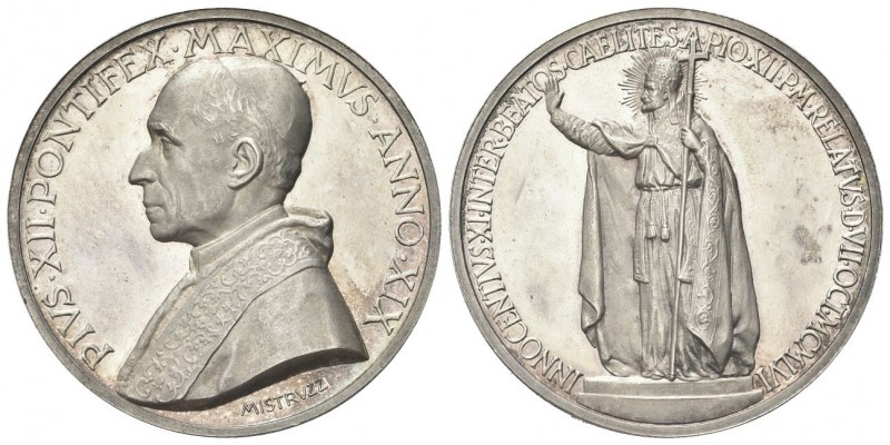 ROMA
Pio XII (Eugenio Pacelli), 1939-1958.
Medaglia 1957 a. XIX opus A. Mistru...