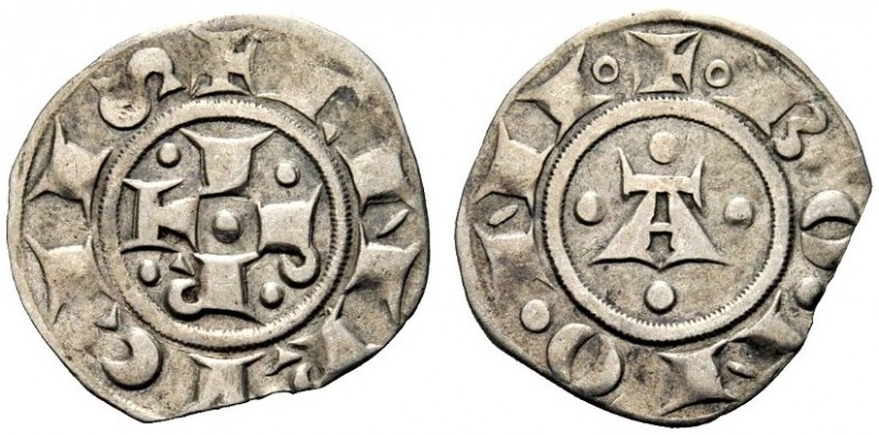 BOLOGNA
Comune, a nome di Enrico VI, 1191-1337.
Bolognino grosso.
Ag, gr. 1,3...