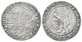 BOLOGNA
Giulio II (Giuliano della Rovere), 1503-1513.
Grossone.
Ag, gr. 2,69 
Dr. BONONIA MATER STVDIORVM. Leone vessillifero rampante.
Rv. S PET...