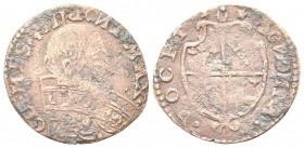 BOLOGNA
Clemente VIII (Ippolito Aldobrandini), 1592-1605. 
Sesino.
Æ, gr. 0,96
Dr. CLEMES VIII PONT MAX. Busto a d., con piviale decorato.
Rv. BO...