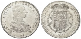 FIRENZE
Pietro Leopoldo I d’Asburgo Lorena, 1765-1790.
Francescone 1789 serie "senile".
Ag, gr. 27,16
Dr. Busto a d. coi capelli raccolti.
Rv. St...