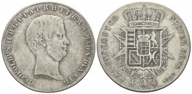 FIRENZE
Leopoldo II d'Asburgo Lorena, 1824-1859.
Francescone 1858.
Ag, gr. 26,87
Dr. Testa nuda a d.
Rv. Scudo coronato.
Pag. 118; Gig. 24.
 MB...