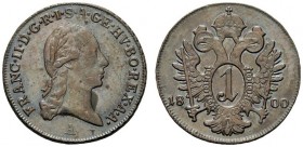 AUSTRIA
Francesco II, 1792-1806.
Kreuzer 1800, A.
Æ, gr. 3,95 mm. -
KM#2111.
 q. FDC