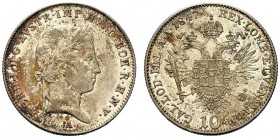 AUSTRIA
Ferdinando I, 1835-1848.
10 kreuzer 1847, B.
Ag, gr. 3,88 
KM#2202.
 FDC