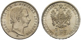AUSTRIA
Francesco Giuseppe, 1848-1916.
1/4 di fiorino 1859, A.
Ag, gr. 5,31
KM#2214.
 SPL