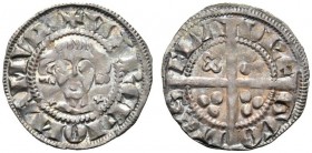BELGIO
Contea di Namur. Gui de Dampierre, 1263-1297.
Esterlin, circa 1295, con il titolo del conte di Fiandre.
Ag, gr. 1,17 
Gaill. 158; Mayhew 13...