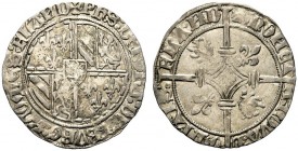 BELGIO
Fiandre. Filippo der Gute, 1419-1467.
Doppio grosso, zecca di Lilie-Brugge.
Ag, gr. 3,27 
Taelman 85; Gelder-Hoc 9-2.
 Bel BB