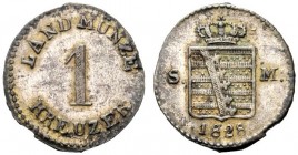 GERMANIA
Saxe-Meningen. Bernard II, 1821-1866.
1 kreuzer 1828.
Mi, gr. 0,65 
J. 416.
 Rara. SPL
Autore: Gori (diritto). E’ dubbia, per alcuni, l...