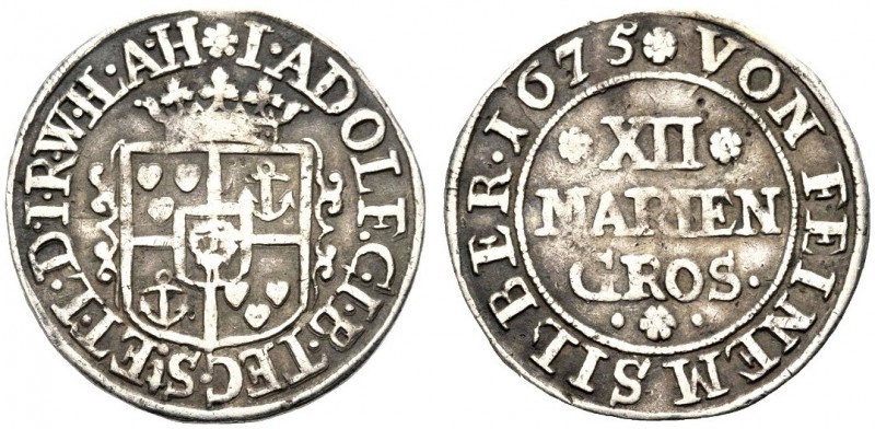 GERMANIA
Bentheim-Tecklenburg-Rheda,Johann Adolph, 1674-1701.
XII Mariengrosch...