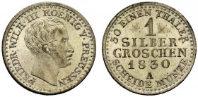 GERMANIA
Prussia. Friedrich Willhelm III, 1797-1840.
1/2 Silver Groschen 1830, A.
Ag, gr. 1,09 mm. -
KM#409.
 FDC