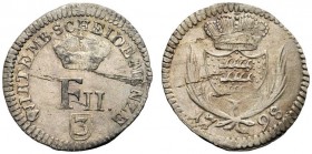 GERMANIA
Württemberg. Friedrich, 1797-1803.
3 Kreuzer 1798.
Mi, gr. 1,31 mm. -
KM#C-110.
 BB