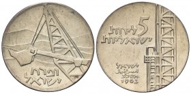 ISRAELE
Repubblica, dal 1949.
5 Lirot 1962.
Ag, gr. 24,97
Dr. Gru.
Rv. Valore e data.
KM#35.
FDC
Autore: Motti (diritto). Coniata con i punzio...