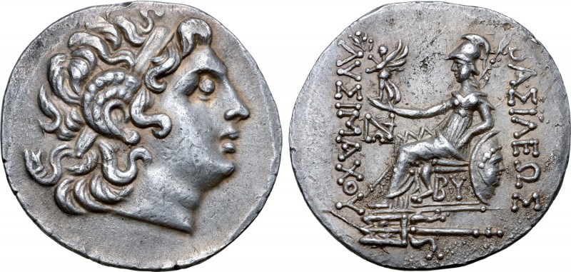 Thrace, Byzantion AR Tetradrachm. In the name and types of Lysimachos. Circa 175...
