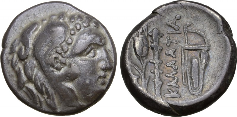 Moesia, Kallatis AR Drachm. 3rd-2nd centuries BC. Head of Herakles right, wearin...