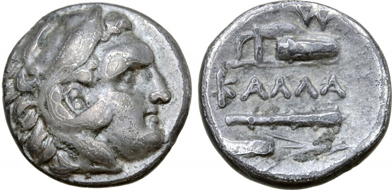 Moesia, Kallatis AR Hemidrachm. 3rd-2nd centuries BC. Head of Herakles right wea...