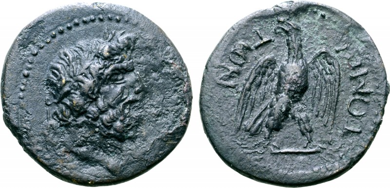Moesia, Tomis Æ21. Pseudo-autonomous issue, late 1st century AD. Laureate head o...