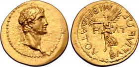 Kings of the Bosporos, Mithradates III, with Claudius AV Stater.