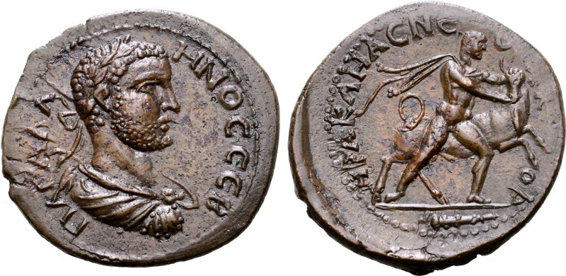 Bithynia, Herakleia Pontika Æ28. Gallienus, AD 253-268. Π Λ ΓΑΛΛΙΗΝΟC CΕΒ, laure...